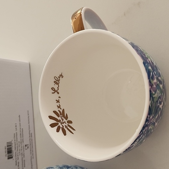 NEW LILLY PULITZER Ceramic Mugs Set of 2 - Picture 2 of 3